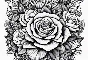 the word proof in bold text with a sad effect tattoo idea