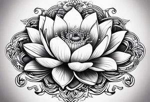 Lotus flower tattoo idea