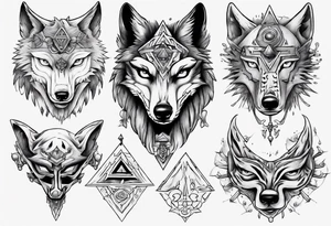 wolf head zelda tattoo idea
