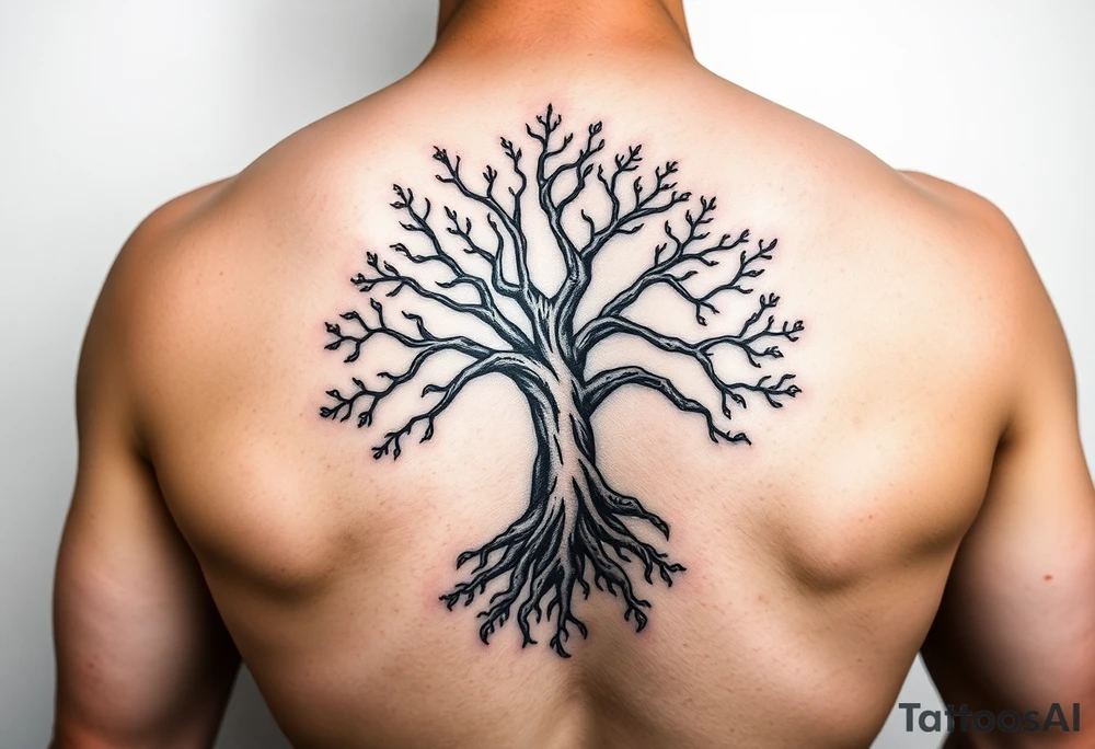 Tree of life in colour one half Jamaican colours and one half Irish colours hand tattoo tattoo idea