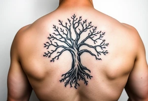 Tree of life in colour one half Jamaican colours and one half Irish colours hand tattoo tattoo idea