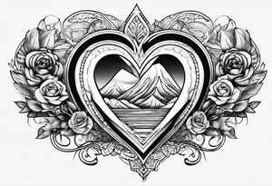 Heart and mind balance quote tattoo tattoo idea