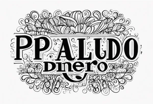 Palabras: Salud Dinero Amor tattoo idea