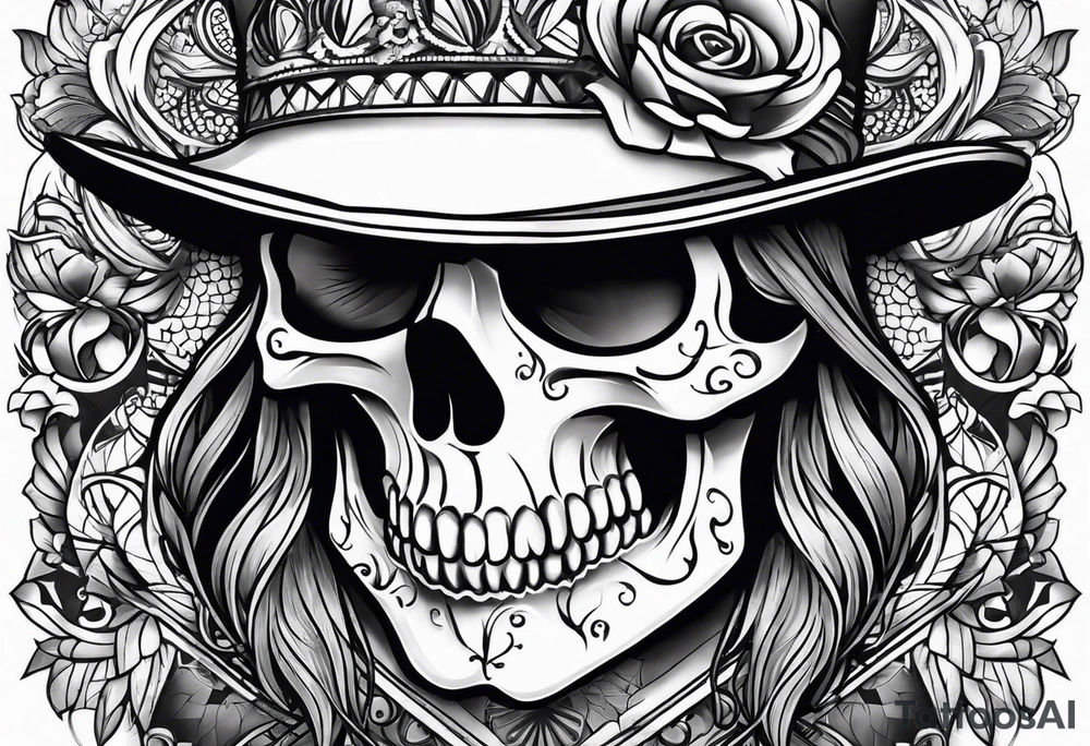 SKULL FACE tattoo idea