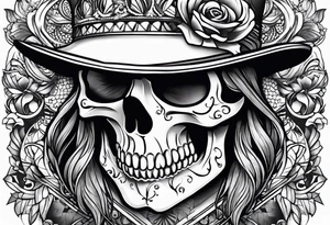 SKULL FACE tattoo idea
