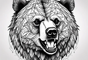grizzly bear, fierce tattoo idea