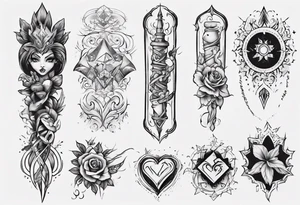 Female forearm tattoo family tattoo idea