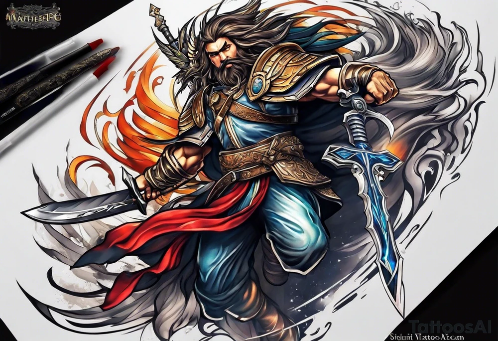 warrior for Christ tattoo idea
