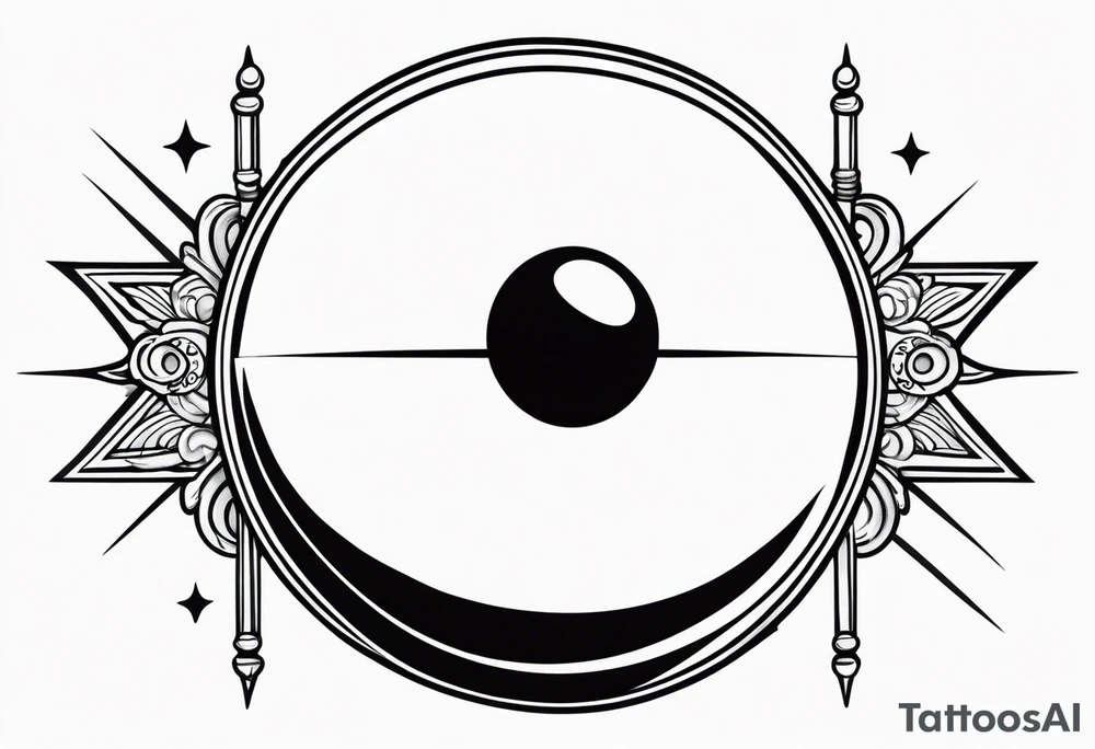 Eight ball jesus tattoo idea