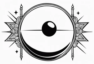 Eight ball jesus tattoo idea