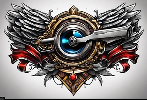 A weapon tucked into my beltline tattoo idea