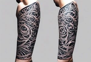 Sleeve tattoo. Vines wrapping around the upper arm. tattoo idea