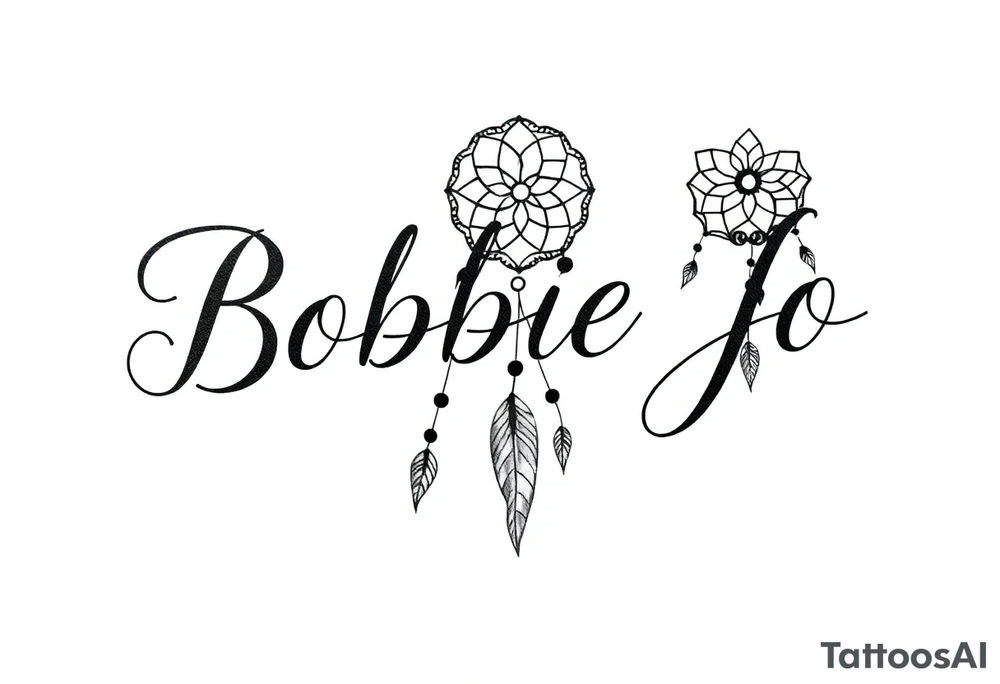 Bobbie Jo with dream catcher tattoo idea