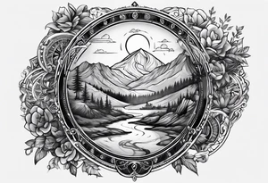 Tattoo describing Not All Those Who Wander Are Lost tattoo idea