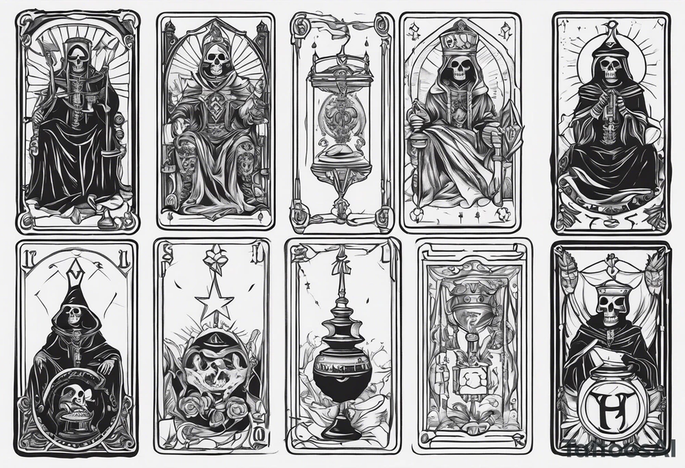 Hierophant skeleton 
tarot card tattoo idea
