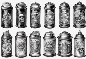 Shaker tins tattoo idea