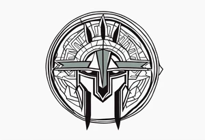 Ancient hoplite symbol tattoo tattoo idea