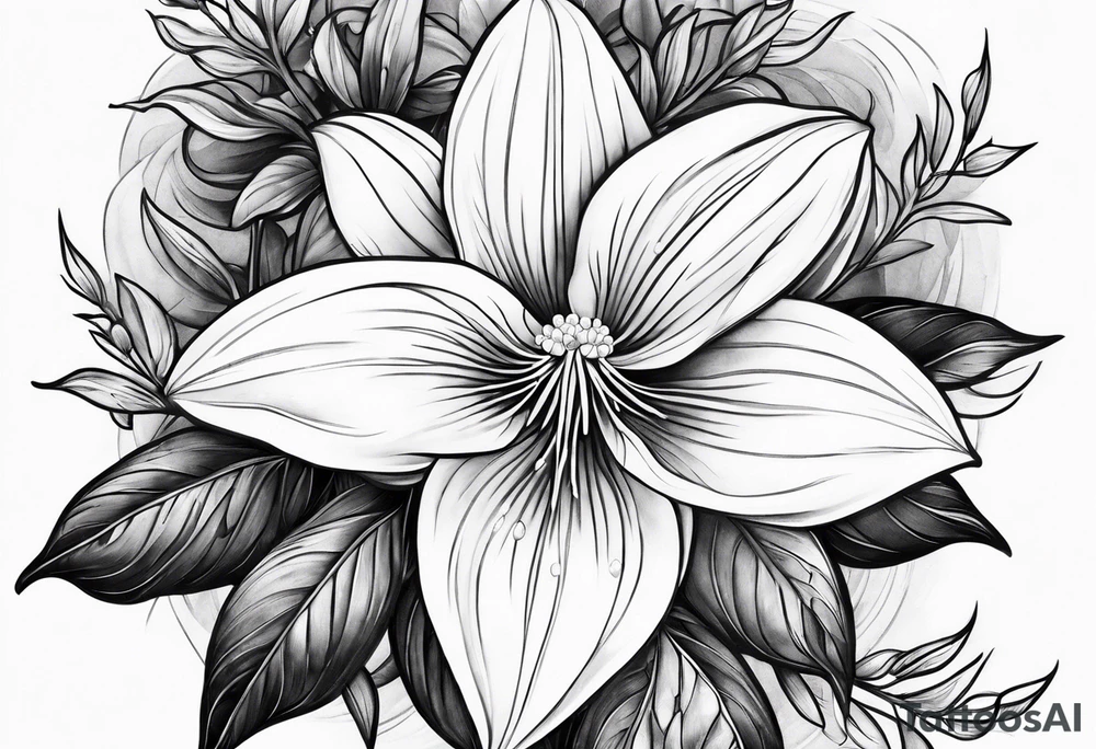 trillium tattoo idea
