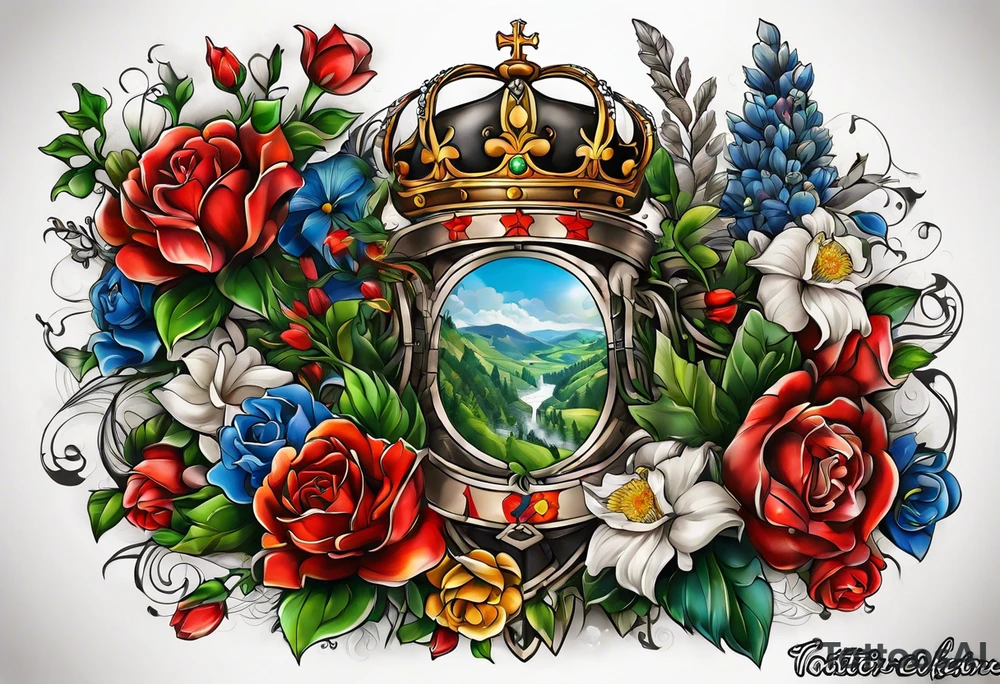 ancestry of germany, czech republic, wales, northern ireland tattoo idea