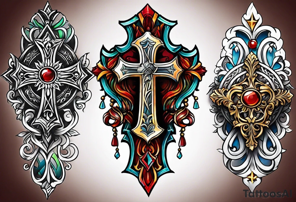 Santiago cross tattoo idea