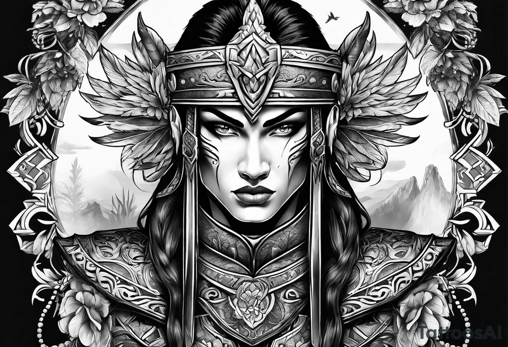 Warrior tattoo idea