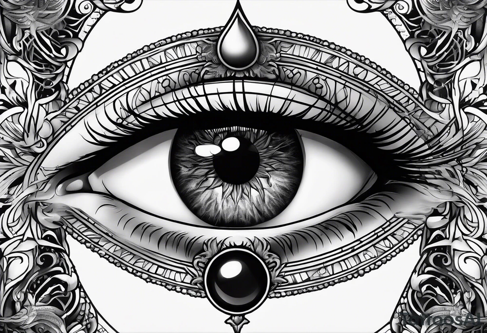 Occult eye tattoo idea