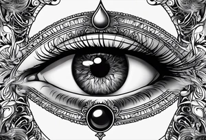 Occult eye tattoo idea