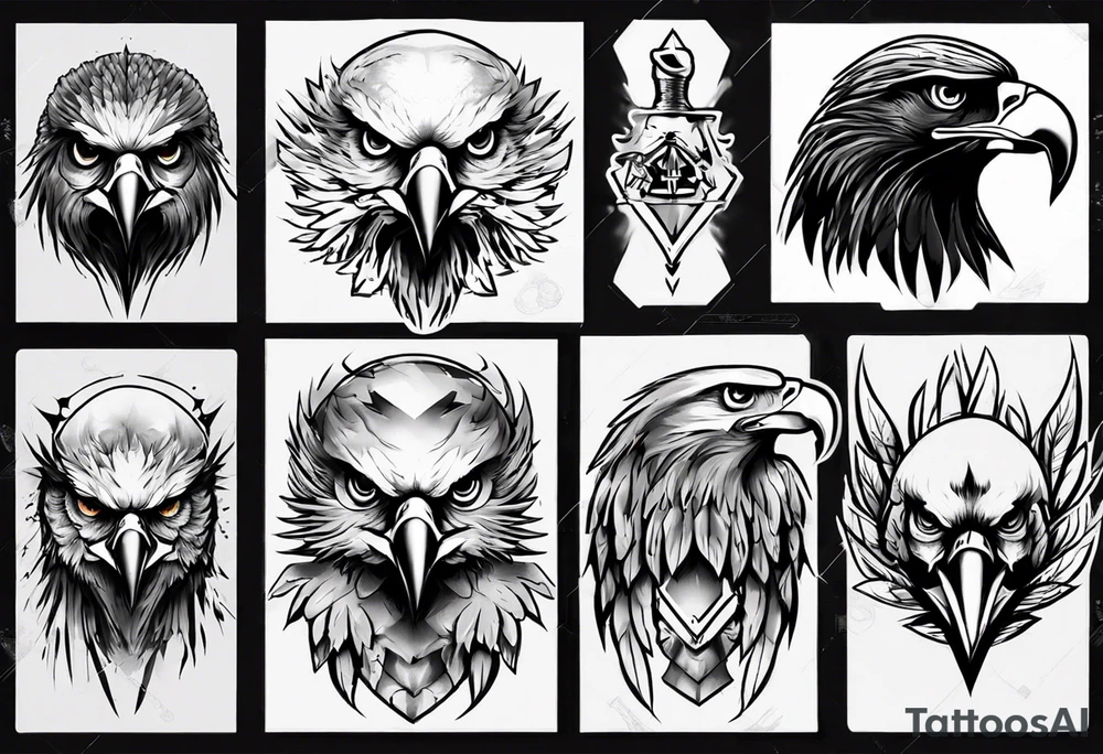 killer eagle tattoo idea