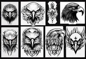 killer eagle tattoo idea