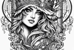 Mascusline Greek mythology lighting bolts tattoo idea