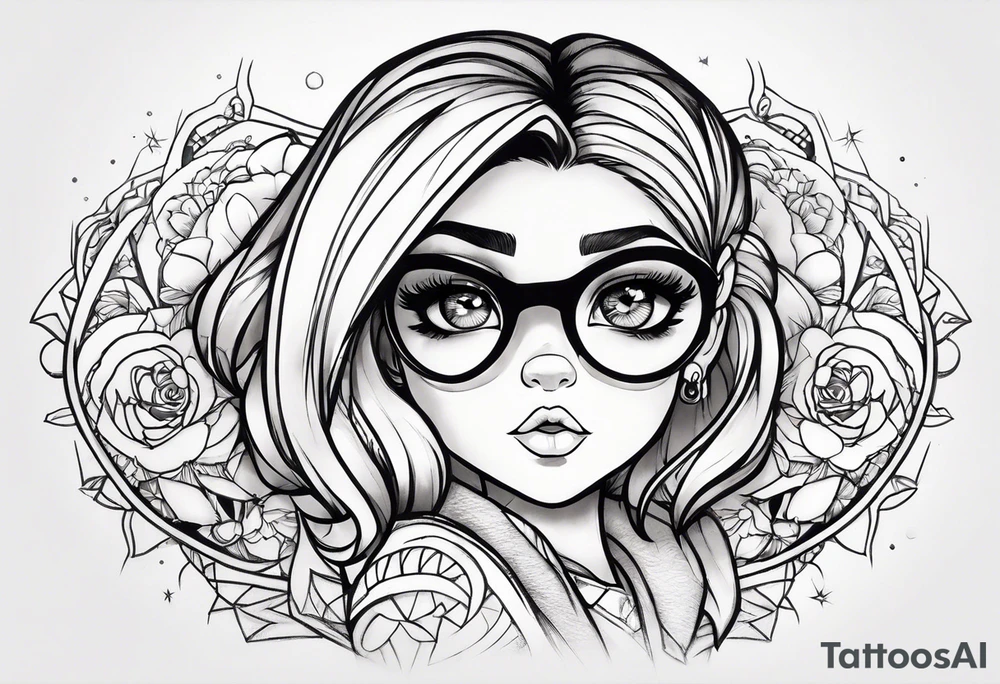 powerpuff girl vücudunda kedi tattoo idea