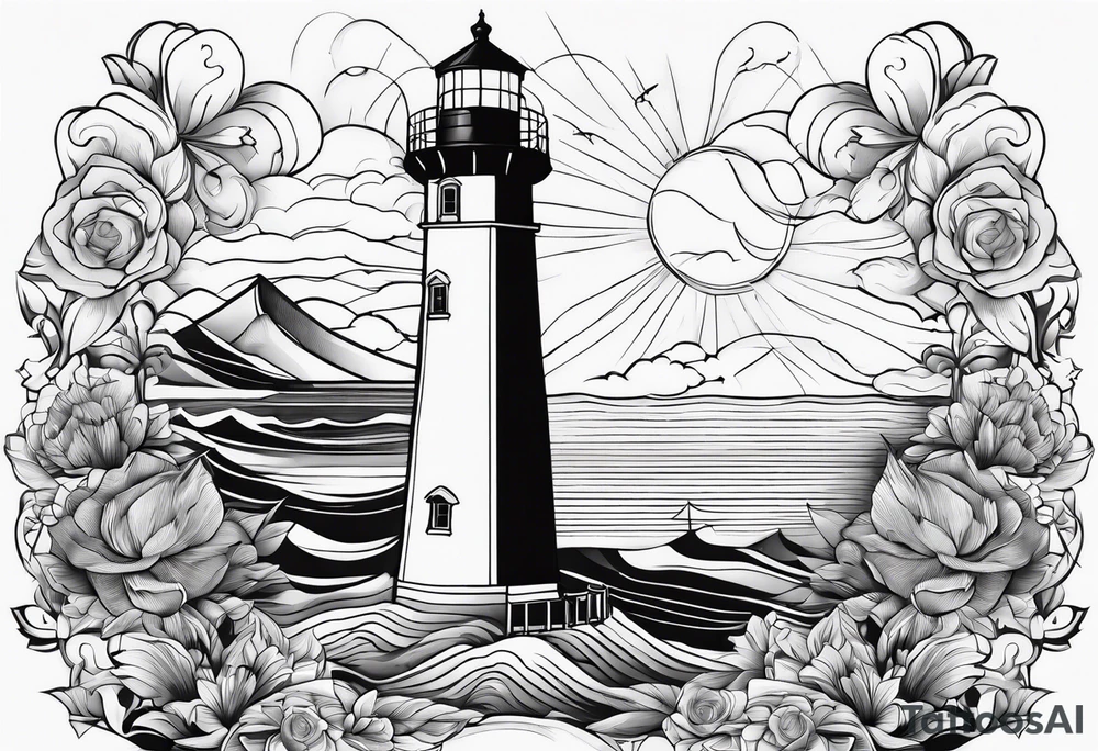 Octagons, filled in with random blanks. One with a light house tattoo idea