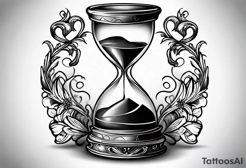 tattoo hour glass tattoo idea