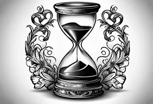 tattoo hour glass tattoo idea