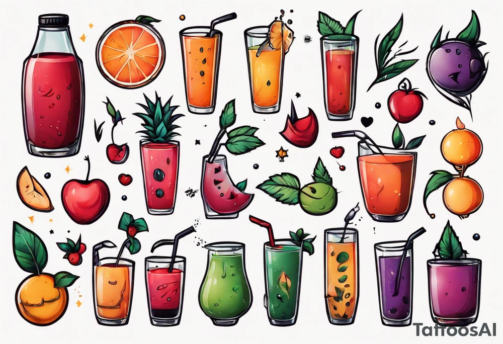 boob juice tattoo idea
