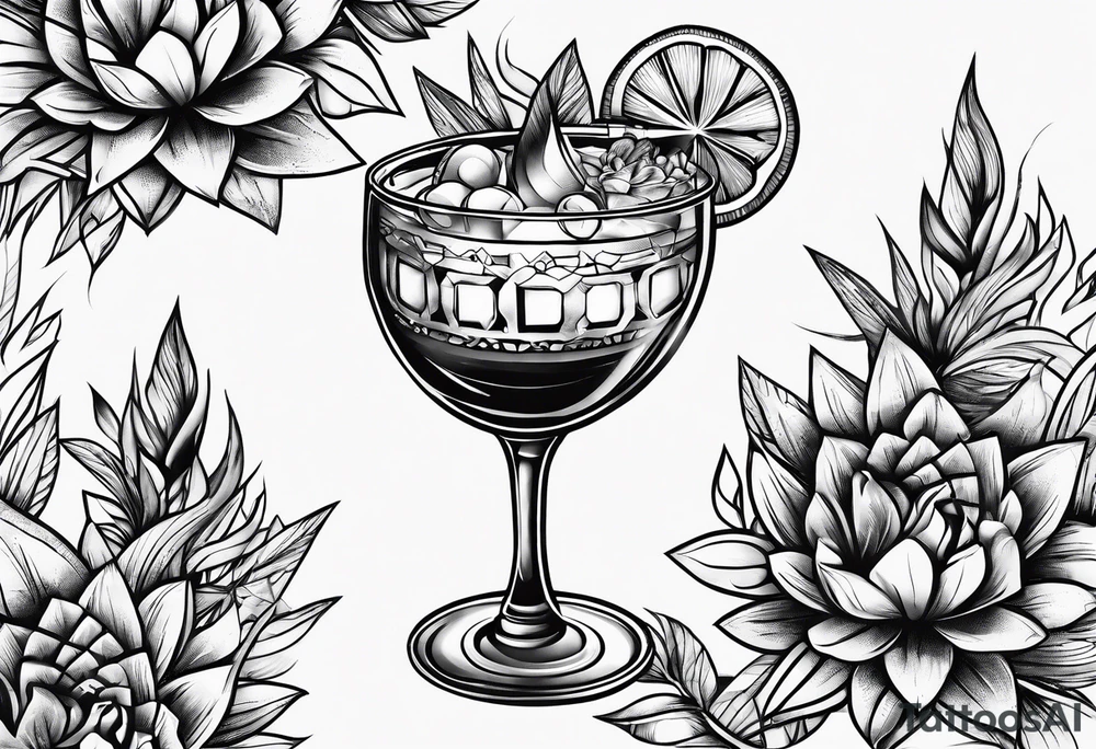 Molotov cocktail tattoo idea