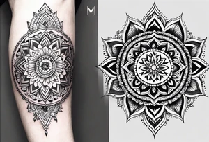 Mandala full arm tattoo idea