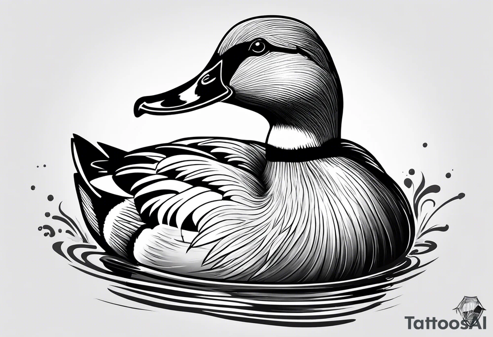 A duck tattoo idea