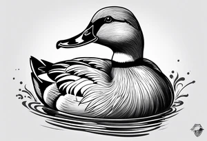 A duck tattoo idea