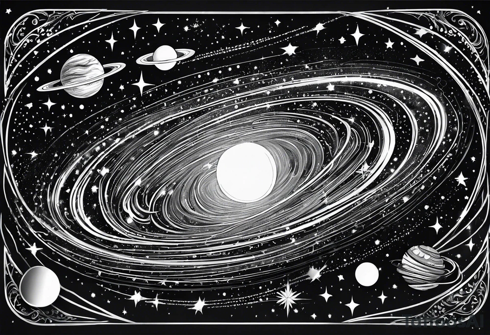 milky way galaxy tattoo idea