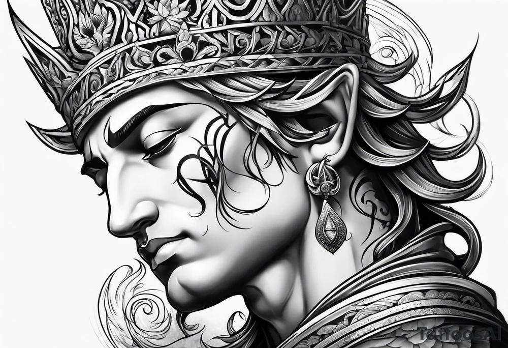 god looking down tattoo idea