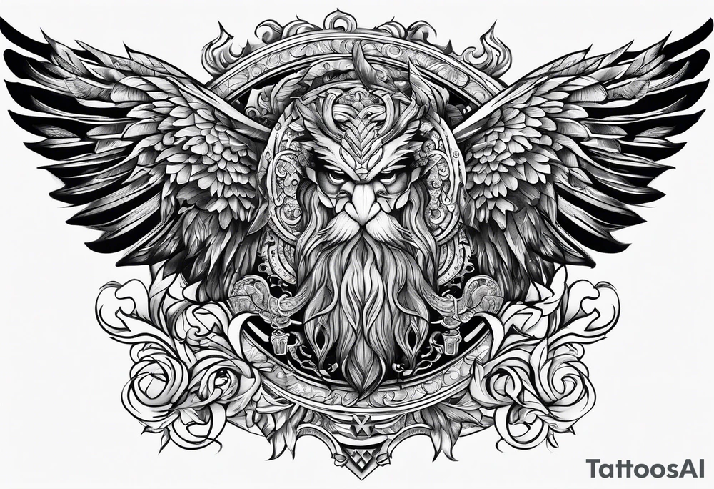 Elder scroll tattoo idea