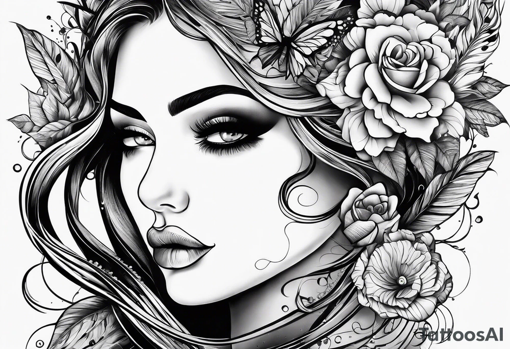 life is about love tattoo idea