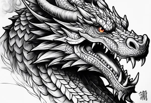 Dragon full arm tattoo idea