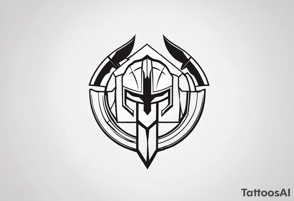 Ancient spartan symbol tattoo tattoo idea