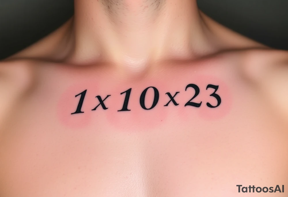1x10^23 tattoo idea