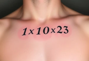 1x10^23 tattoo idea