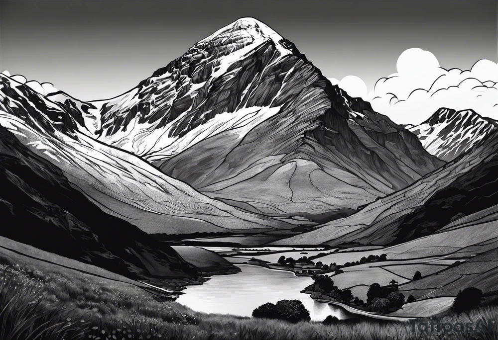 great gable from wasdale head tattoo idea