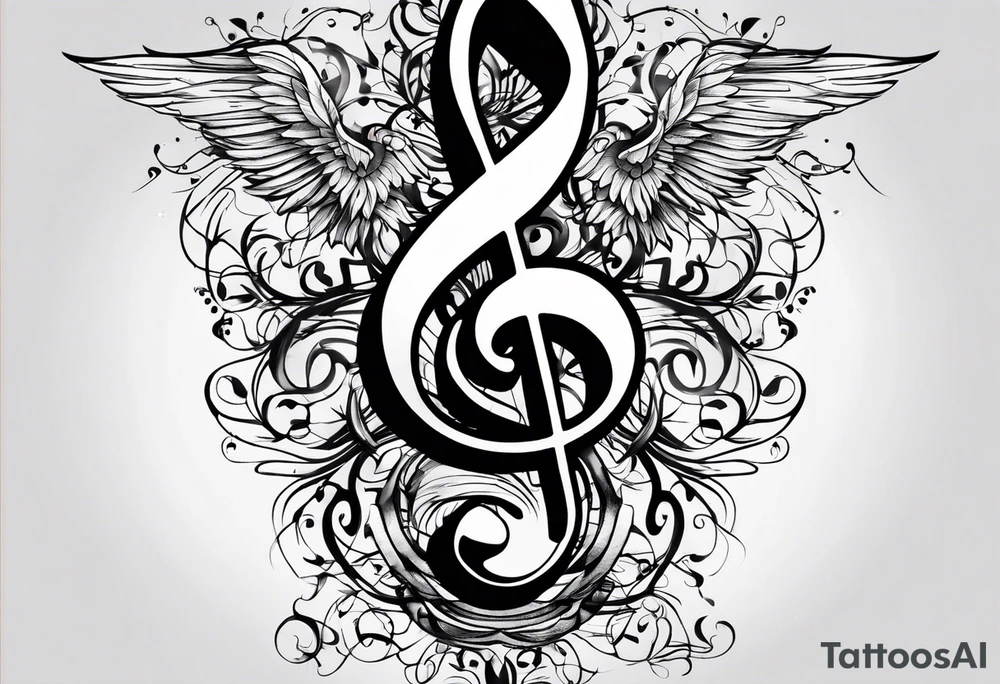 Music notes tattoo idea