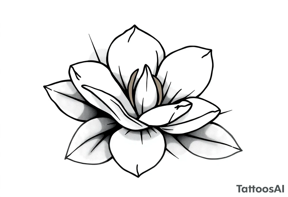 Magnolia flower, Mississippi tattoo idea